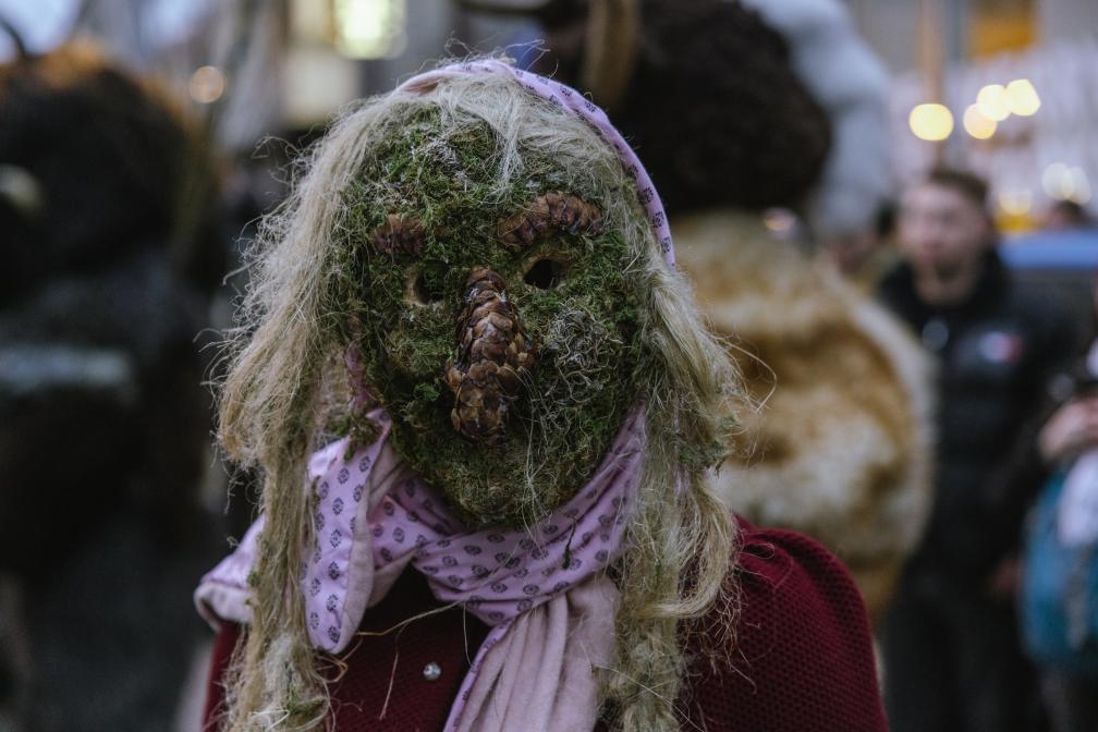 Teilnehmerin am Krampuslauf 2025