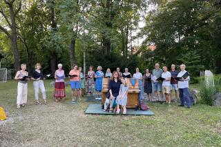 Gruppenaufnahme vom Chor die „Zamsinger“