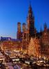 Panoramablick auf den Münchner Christkindlmarkt